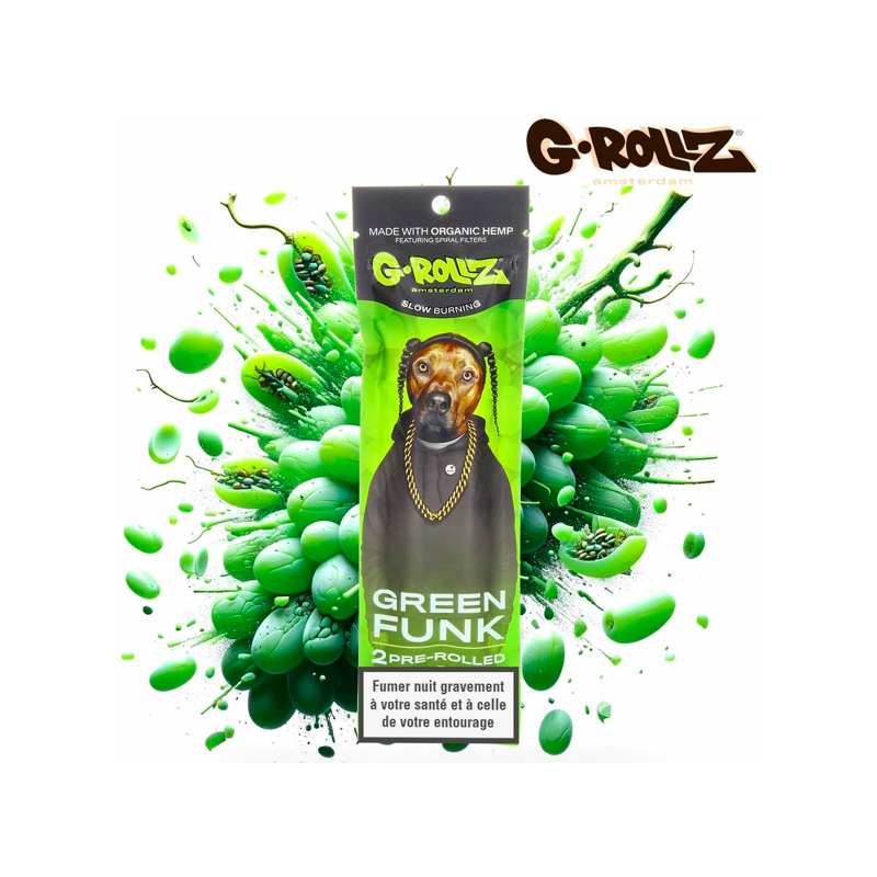BLUNT CHANVRE PRÉ ROULÉ G ROLLZ - RAISIN VERT BLUNT CHANVRE PRÉ ROULÉ G ROLLZ - RAISIN VERT