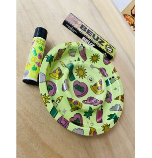 PACK CENDRIER + BRIQUET + FEUILLES