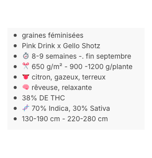 FIRST LADY - FÉMINISÉE "ANÉSIA SEEDS"